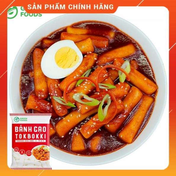 Hoả tốc -  Bánh Gạo Hàn Quốc Tokbokki Dạng Thỏi Green Foods 500g Và 1kg