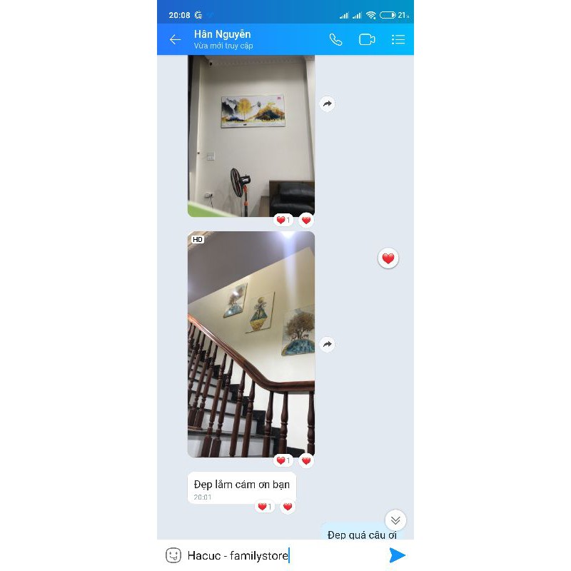 Ảnh thật siêu khuyến mại bộ ba tranh tráng gương cao cấp tuần lộc vàng dưới ánh trăng