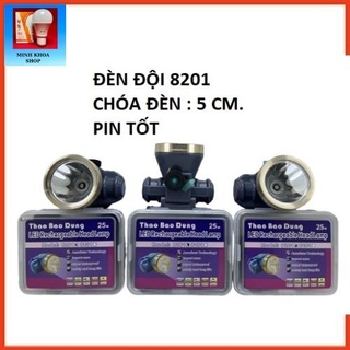 Đèn đội, đèn pin đội đầu siêu sáng 25w 8201, để đi soi ếch, lấy tai.