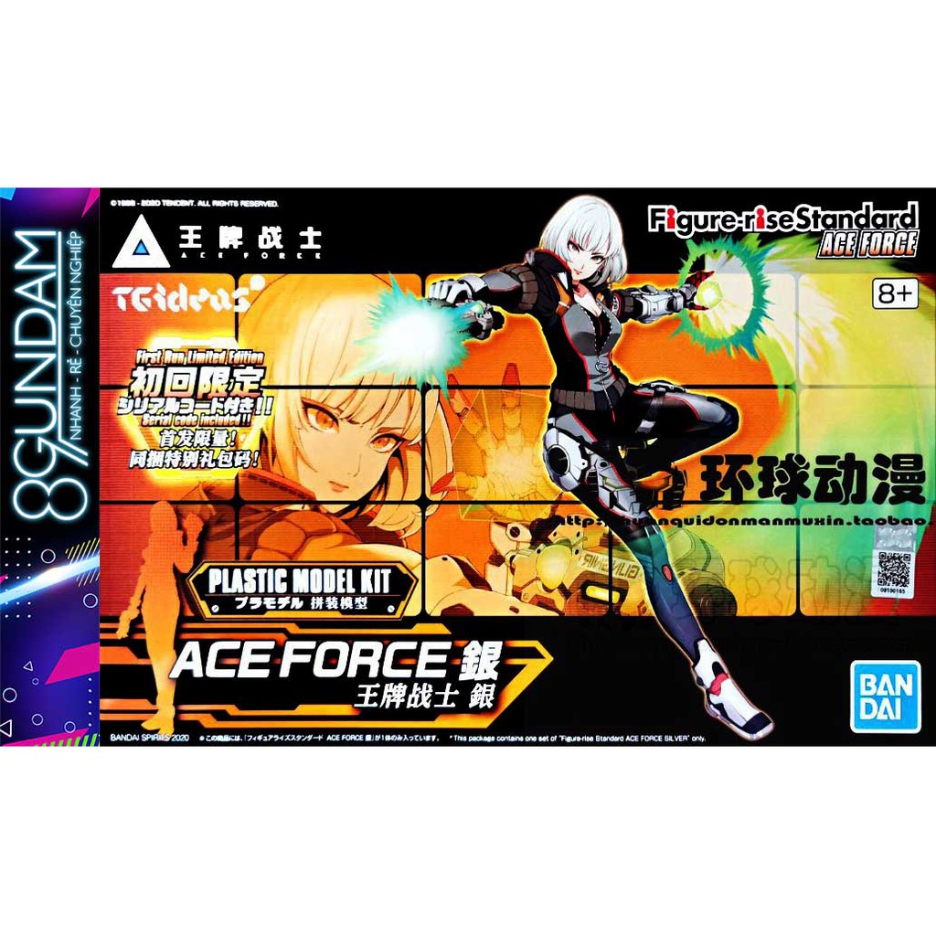 Mô Hình Lắp Ráp Figure-rise Mechanics Ace Force - Silver