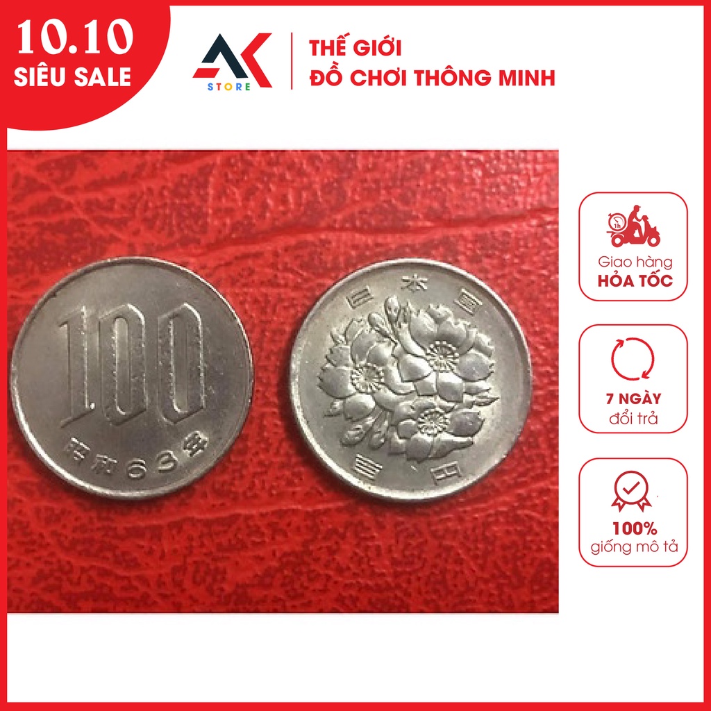 Đồng Xu Nhật Bản 100 Yên Sưu Tầm, Đồng Xu Hoa Cúc