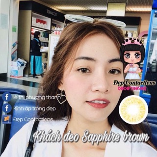 Lens vassen Sapphire brown