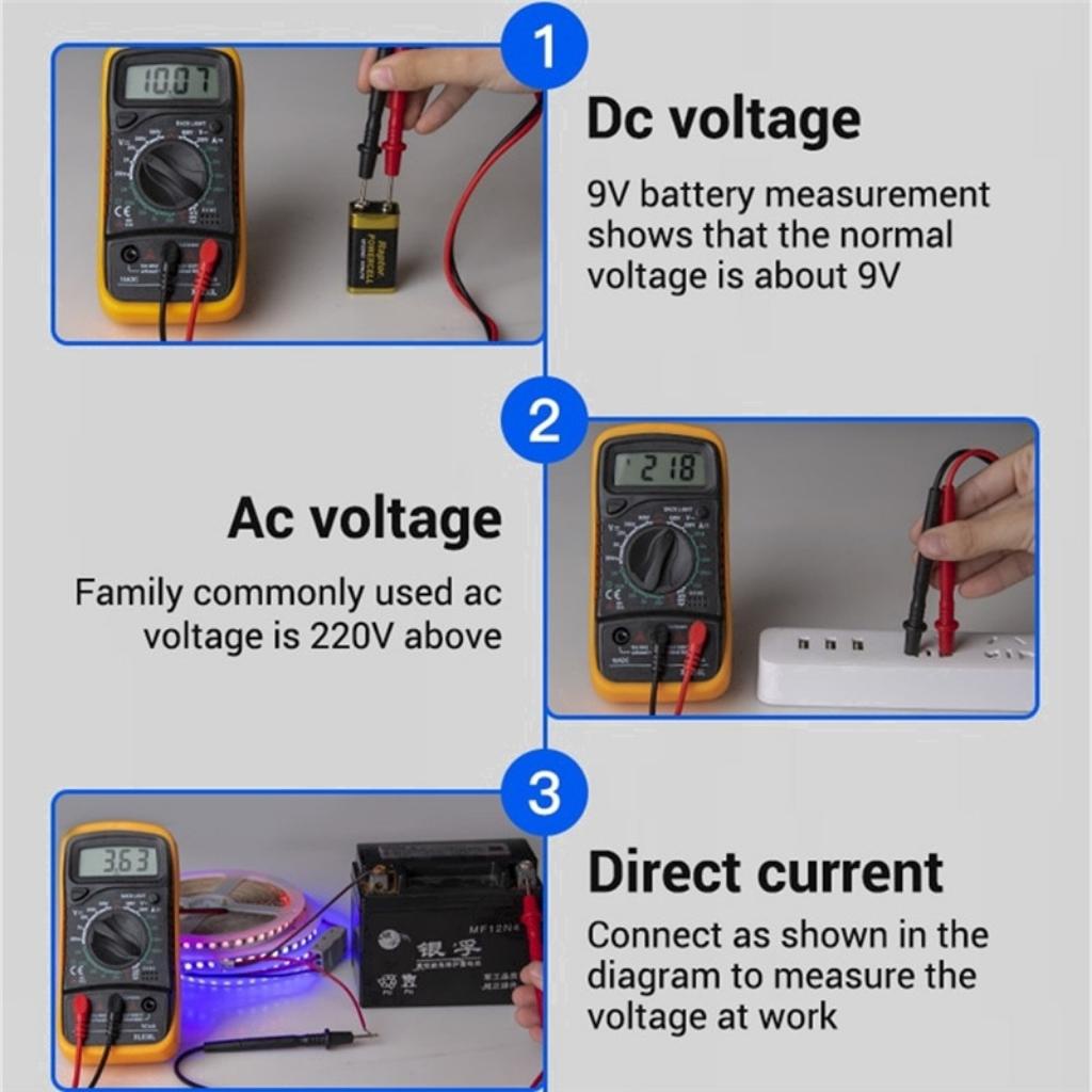 Đồng hồ đo điện vạn năng XL830L- Có đèn Led - Hàng chính hãng