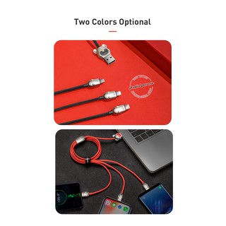 Cáp sạc Chuột 3 đầu siêu bền Baseus Three Mouse 3-in-1 Cable
