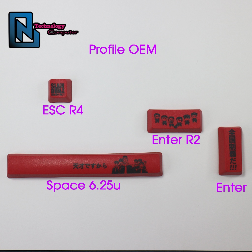 Keycap Lẻ 4 Nút ESC ENTER SPACE Chuẩn OEM Dành Cho Bàn Phím Cơ
