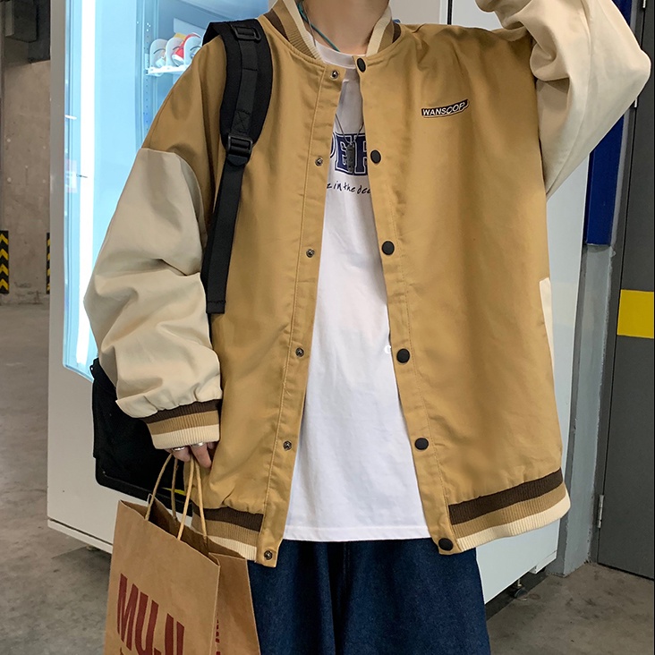 Áo Bomber - Áo Khoác Bóng Chày Kaki Oversized Trẻ Trung Năng Động