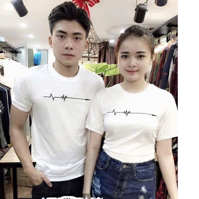 Áo đôi mũi tên sóng tim