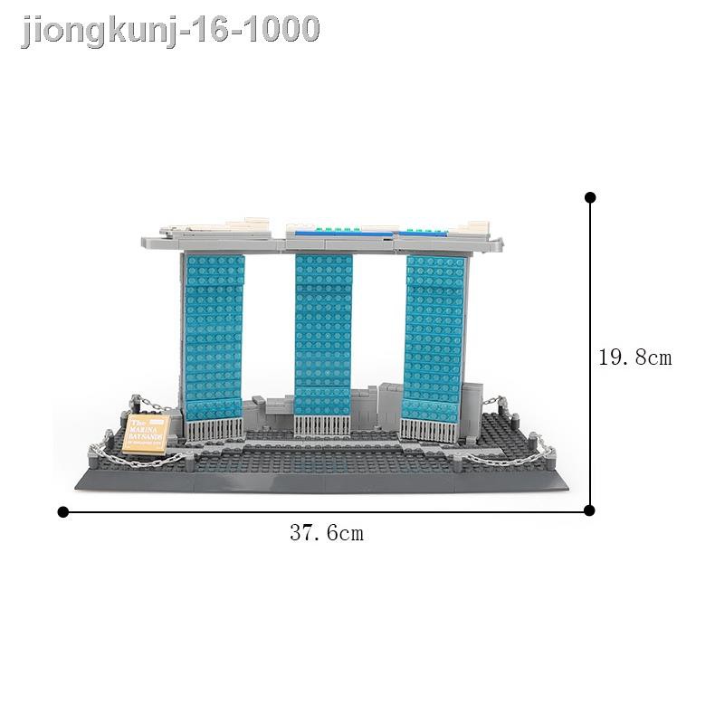 ♣◊♕Mô hình lắp ghép Lego kiến trúc tháp TV Toronto tượng Nhân sư nhà trắng Washington đẹp mắt