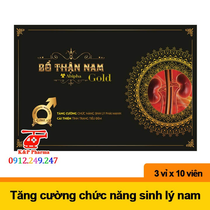 ✅ [CHÍNH HÃNG] Bổ thận nam Abipha Gold – Tăng cường chức năng sinh lý phái mạnh, khỏe thận, giảm tiểu đêm