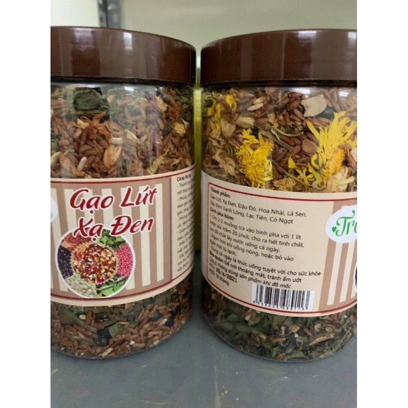 TRÀ GẠO LỨT XẠ ĐEN 500G - THỨC UỐNG GIẢM CÂN CHO VÓC DÁNG THON GỌN - AN THẦN -  GIẢM CĂNG THẲNG