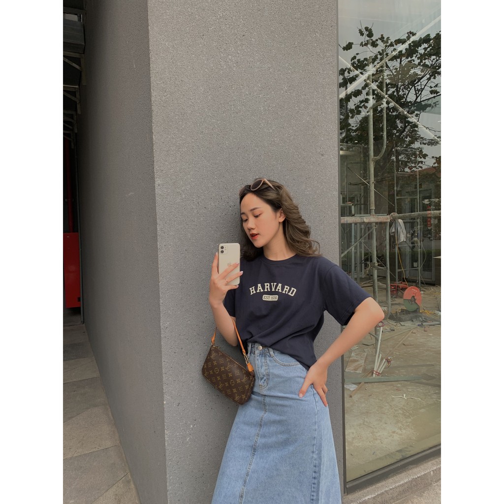 chân váy jeans dáng dài basic SK99 1994closet | BigBuy360 - bigbuy360.vn