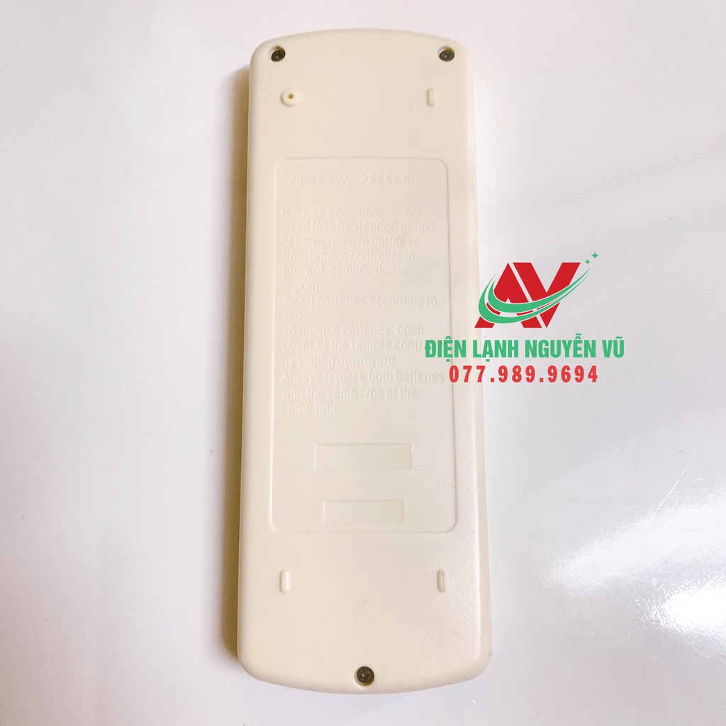 Điều khiển  máy lạnh Daikin trượt 2 chiều /Điều khiển Daikin viền bạc 2 nút