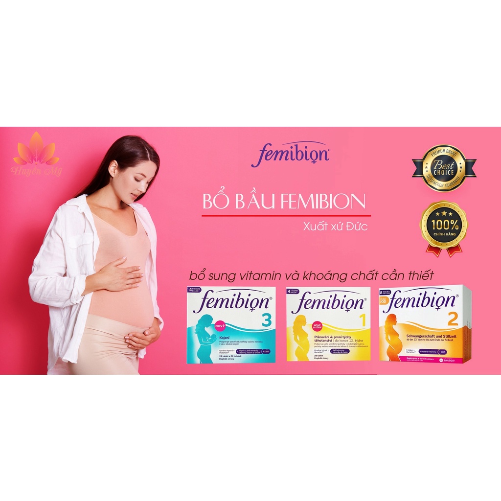 Vitamin Bổ Bầu Femibion số 1, 2, 3