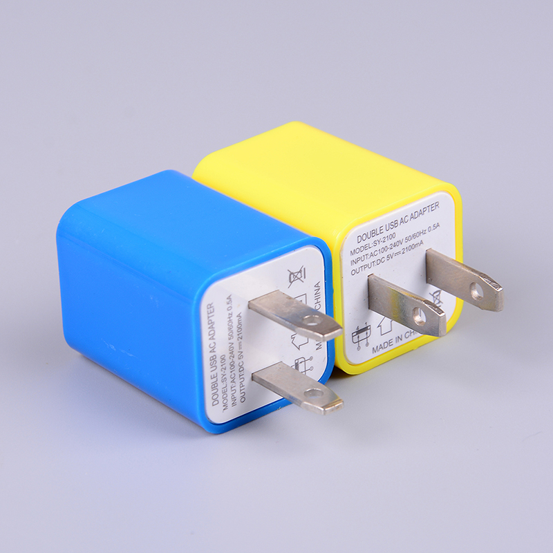Củ Sạc Thông Minh 2 Cổng USB Phích Cắm US