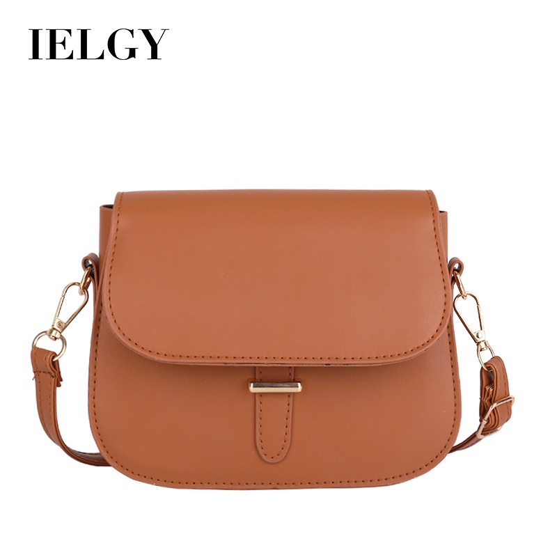 Túi Đeo Vai Màu Trơn Phong Cách Retro Thời Trang Xuân Thu Cho Nữ