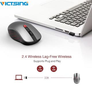 VICTSING 2.4G Mobile Wireless Mouse 5 Adjustable DPI Levels With USB Receive