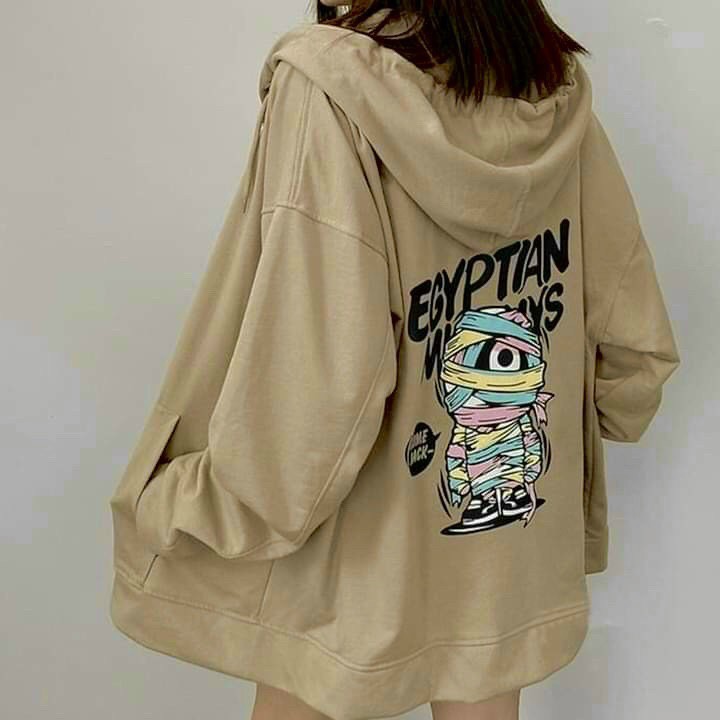 Áo khoác hoodie 123SHOP In Hình xác ướp form rộng, dành cho nam cho nữ chất nỉ ngoại phong cách Unisex ulzzang | BigBuy360 - bigbuy360.vn