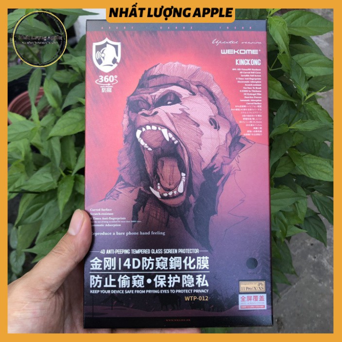 Kính cường lực Iphone ⚡ Chính Hãng ⚡ Miếng dán Iphone KING KONG chống nhìn trộm