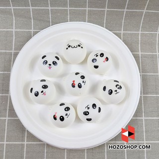 Squishy Màn thầu Panda 4cm màu trắng