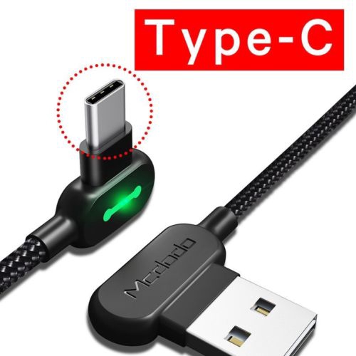 Cáp Sạc Dây Nylon Bện Kiểu Chữ L Góc 90 Độ Cổng Lightning 8 Pin 2.4a Cho Iphone / Ipad 1.2m