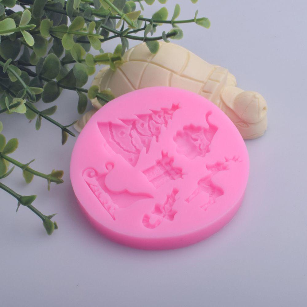 Khuôn Silicone Làm Bánh Kẹo Hình Ông Già Noel Tuần Lộc Giáng Sinh