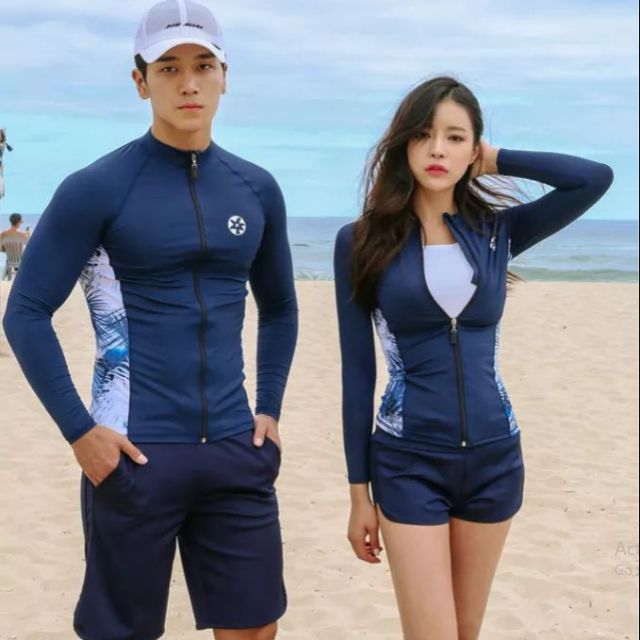 BikiniStoreVn : Đồ Bơi Tay Dài Couple Style Hàn Quốc Ani35
