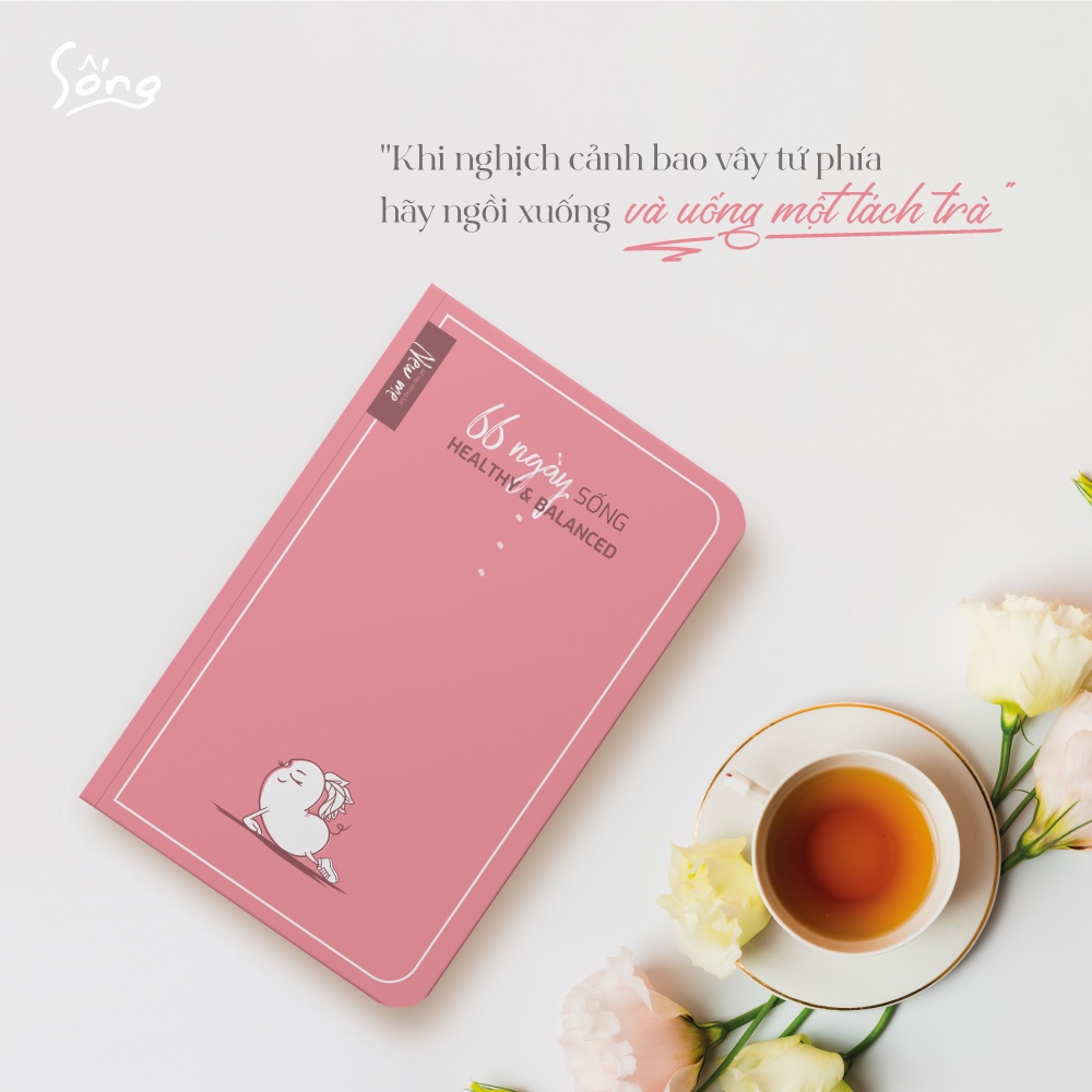 Sách - Combo Sổ Tay Động Lực – 66 Ngày Sống Xanh + 66 Ngày Sống Healthy &amp; Balanced (2 cuốn)