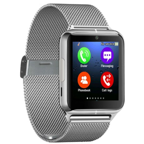 Đồng hồ thông minh Smartwatch Z60 dây thép cao cấp gắn sim, chụp ảnh