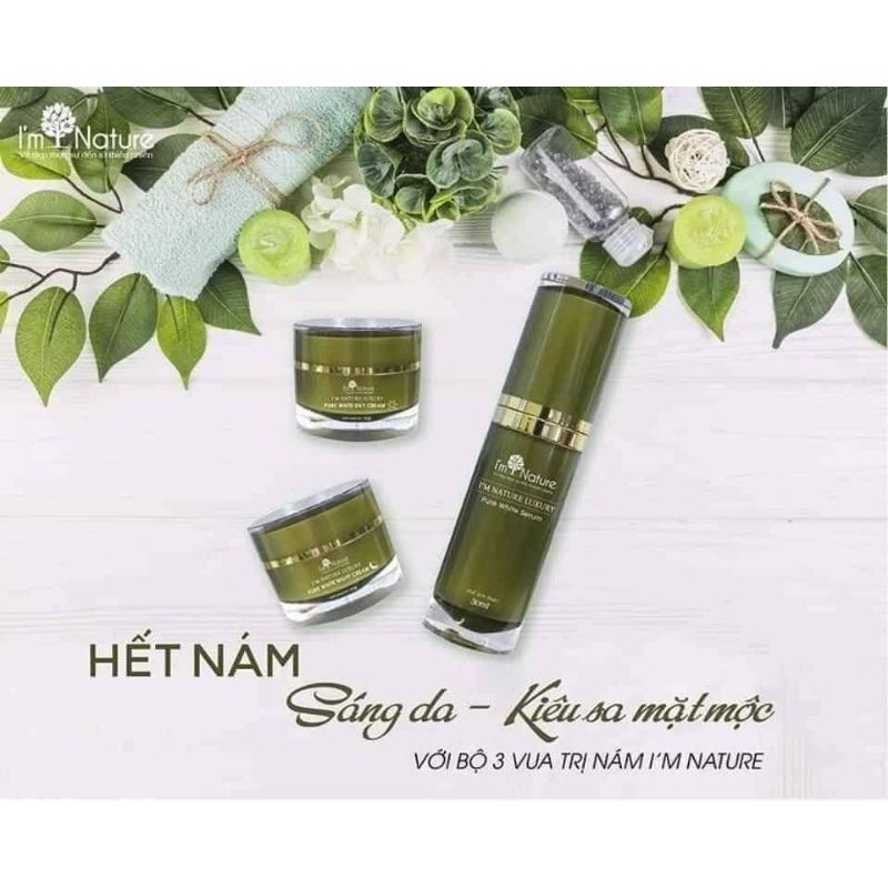 [HÀNG CHÍNH HÃNG ]BỘ 3 SẢN PHẨM LÀM ĐẸP TRỊ NÁM I'M NATURE