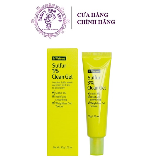 Gel hỗ trợ ngăn ngừa mụn By Wishtrend Sulfur 3% Clean Gel