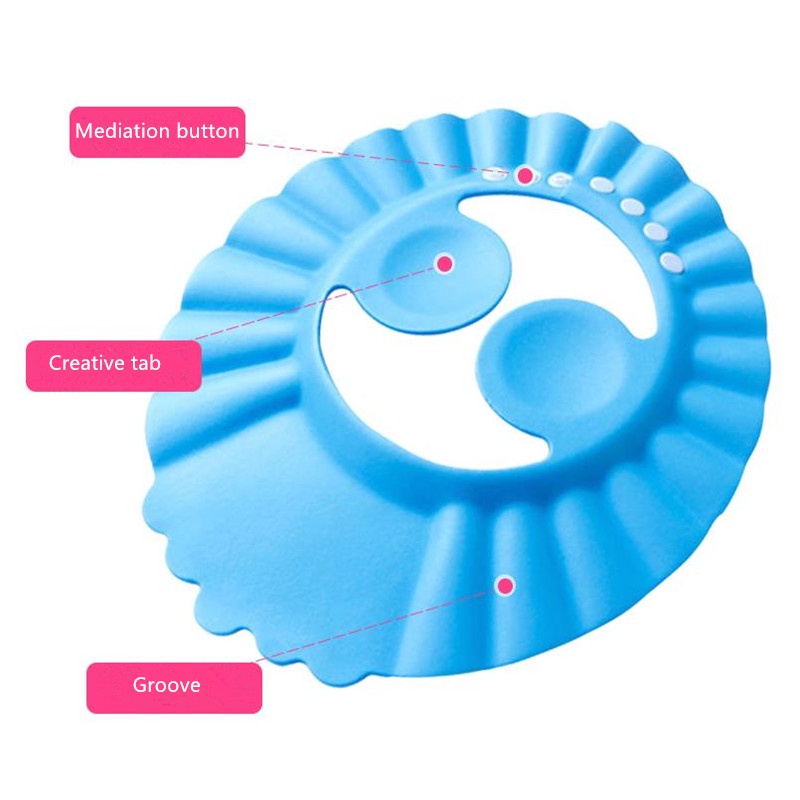 Mũ đội bằng EVA chống thấm nước khi tắm cho trẻ em