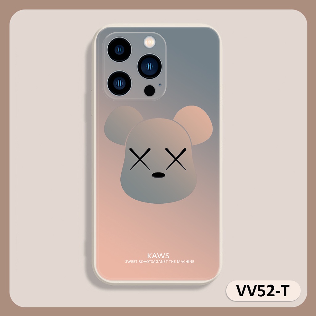 Ốp lưng ip Kaws X cạnh vuông 6/6plus/6s/6splus/7/7plus/8/8plus/x/xr/xs/11/12/13/pro/max/plus/promax