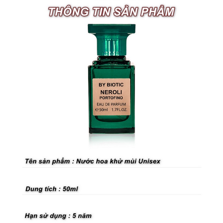 Nước Hoa Khử Mùi Unisex Biotic 50ml - Home and Garden
