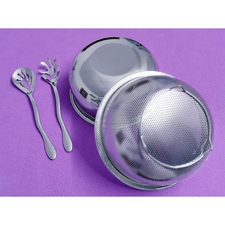 Bộ thố rổ 24cm trộn Salad, rửa trái cây, rau ...inox 304 Xuất khẩu