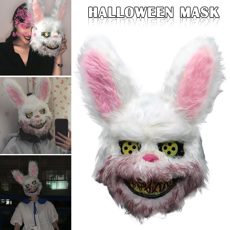 Mặt nạ hóa trang Halloween hình thỏ trắng