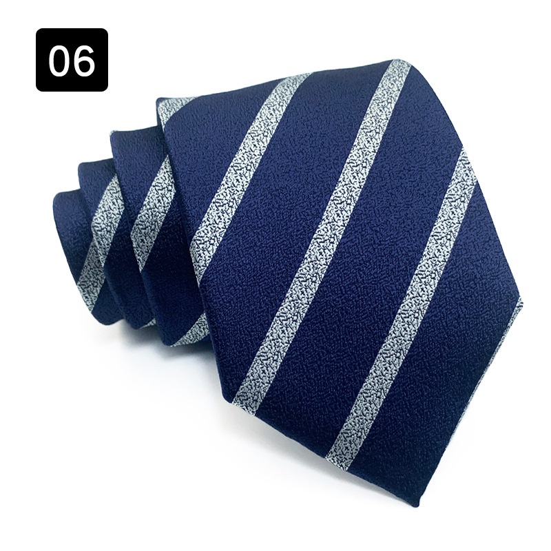 Cà Vạt 8cm Họa Tiết Kẻ Sọc Thời Trang Lịch Lãm Cho Nam
