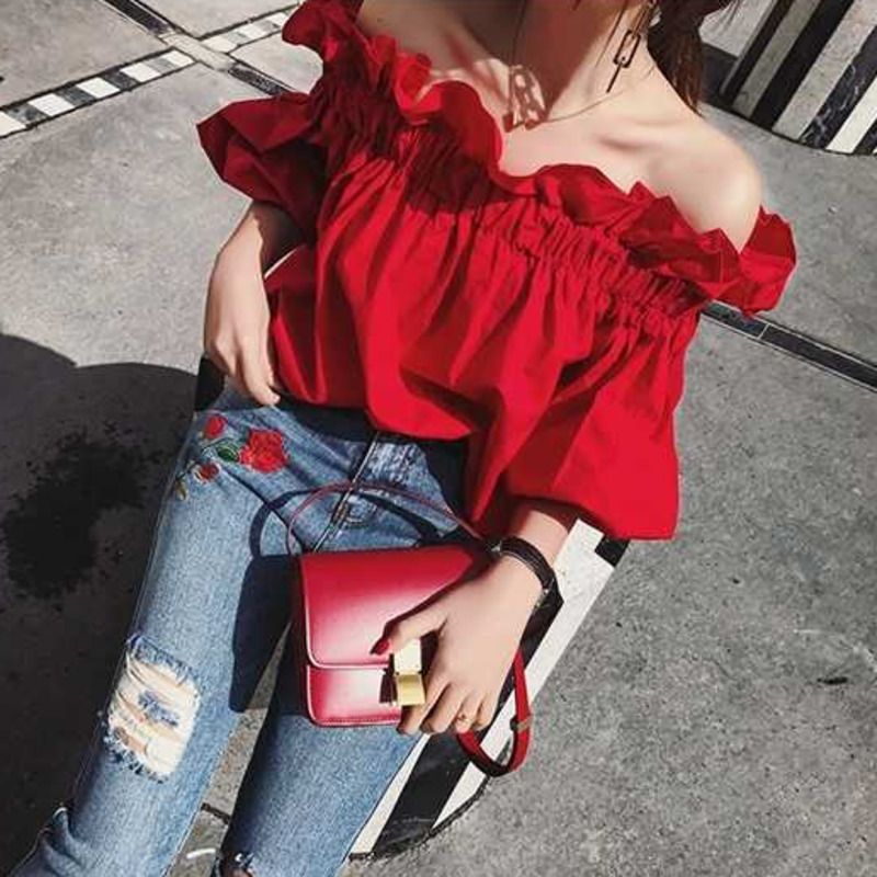 Áo Trễ Vai Tay Lỡ 5 / 5 Thời Trang Nữ Quyến Rũ