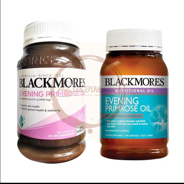 Tinh dầu hoa anh thảo Blackmores Evening Primrose oil Mẫu mới 2 size 125v và 190v