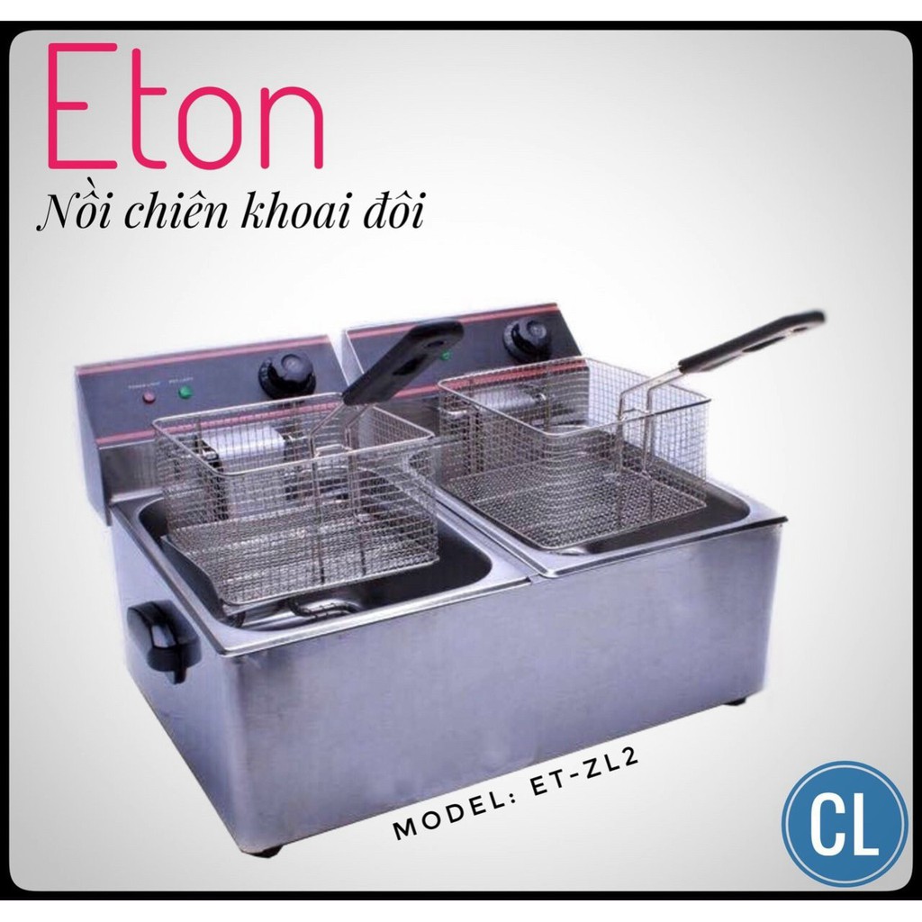 Bếp chiên đôi nhúng điện cao cấp Eton ET-ZL2