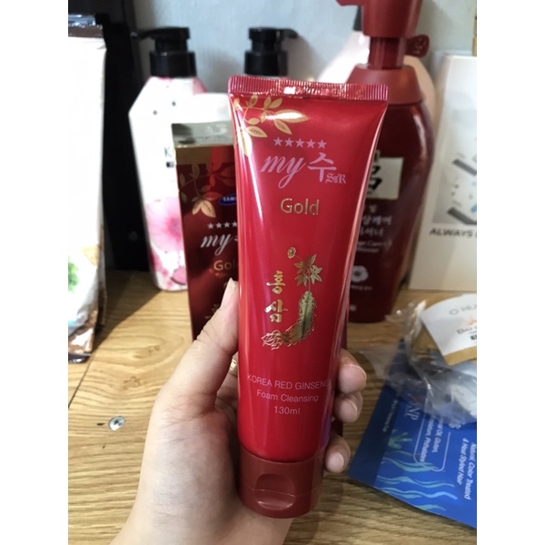 Sữa rửa mặt Hồng sâm My gold Hàn quốc