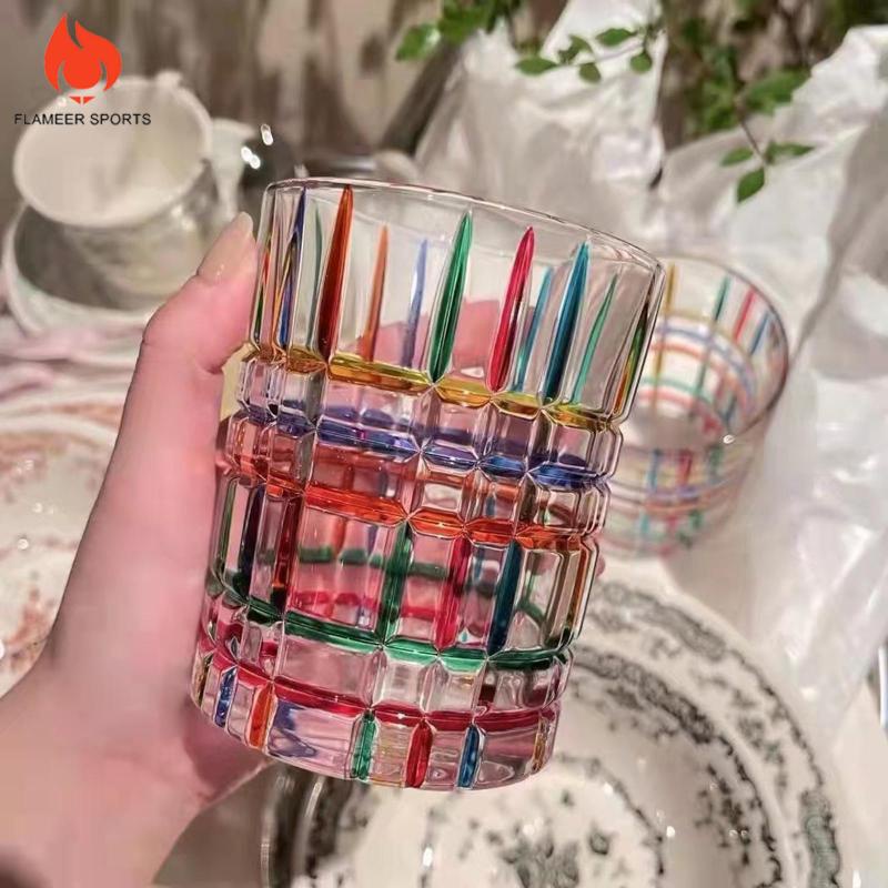 Cốc Thủy Tinh Uống Trà / Cà Phê Nhiều Màu Sắc Lzdzlx1 Dành Cho Gia Đình / Quán Bar