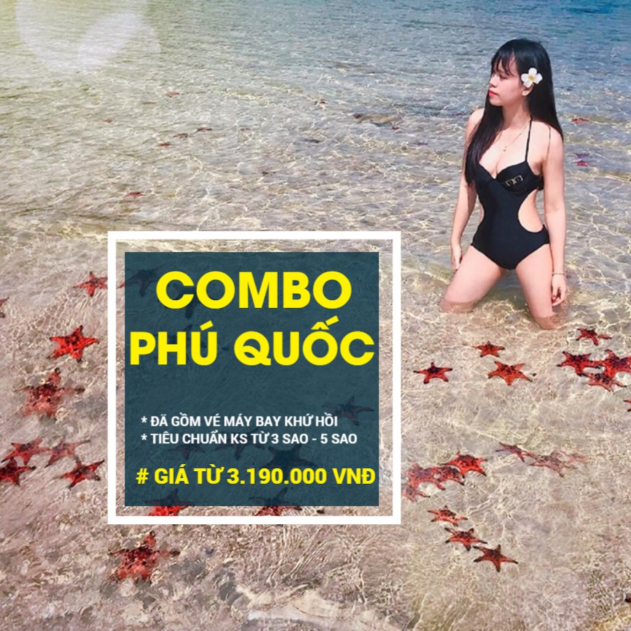 Combo du lịch Phú Quốc 4 ngày 3 đêm tại khách sạn 3 sao