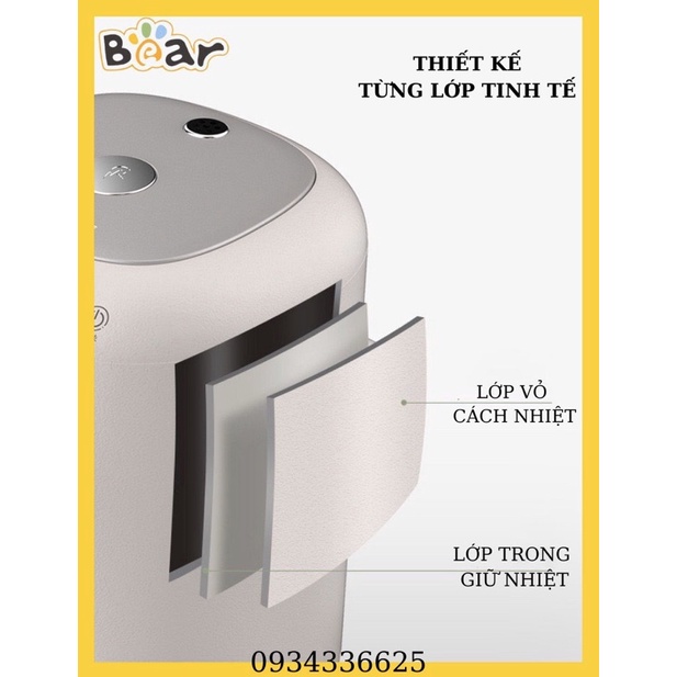 Bình thủy , máy nước nóng để bàn BEAR ZDH-H50B1, bảo hành 12 tháng , lỗi 1 đổi 1 trong 7 ngày