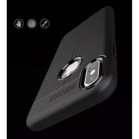 Ốp lưng IPHONE Auto focus Đen VÂN DA 5/5s/5se/6/6s/6s plus/ 6 plus/ 7 plus/ 8plus/ xs max/ 11 pro max/ 12 pro max/x