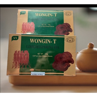 Trà sâm linh chi Hàn Quốc Wongin-T chính hãng 60 gói