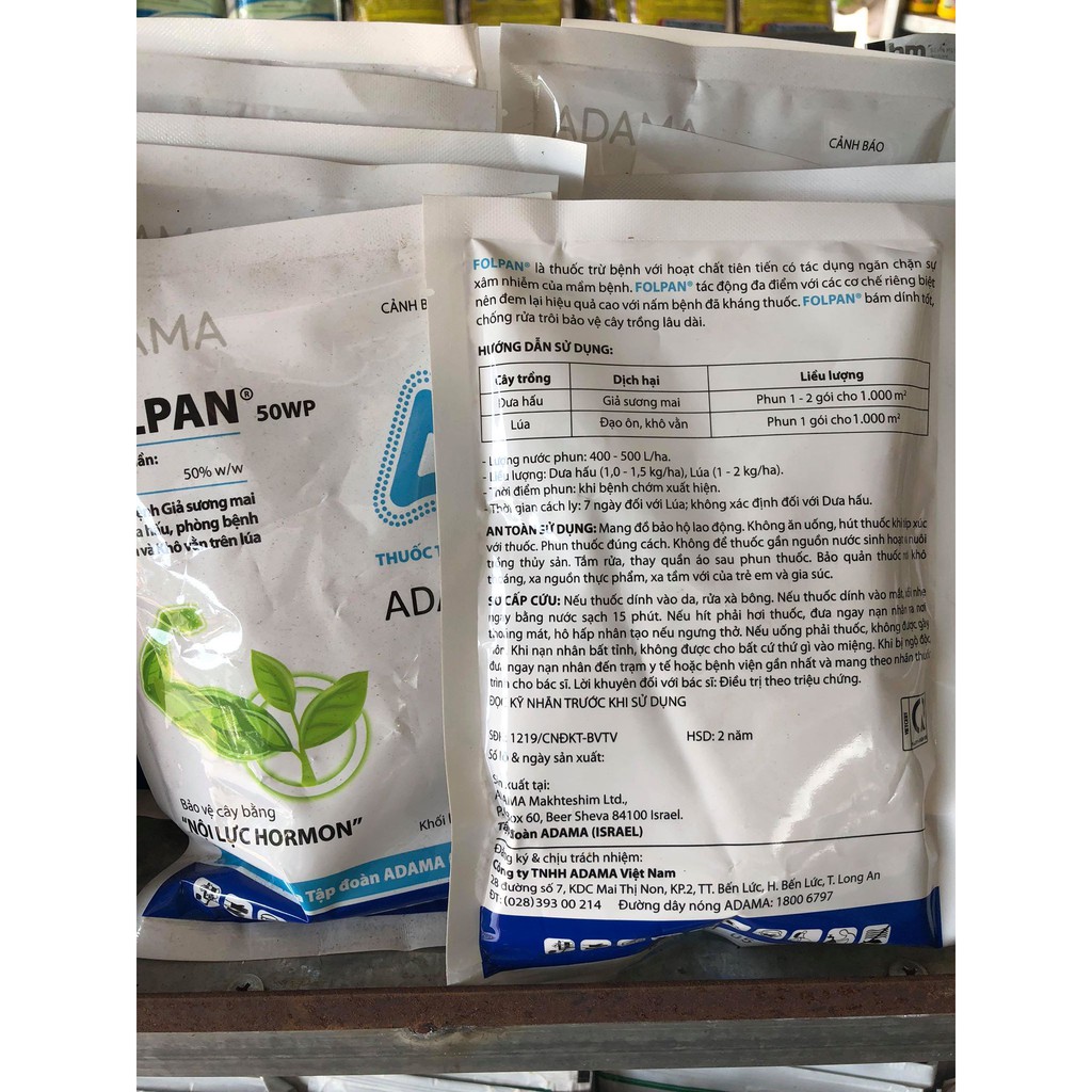 Thuốc trừ bệnh Folpan 50wp 100g