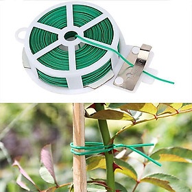 Cuộn dây buộc đồ, buộc cây trồng, buộc phong lan đa năng Twist Tie GX-001, 100m, 50m (Dây nhựa, lõi kẽm)