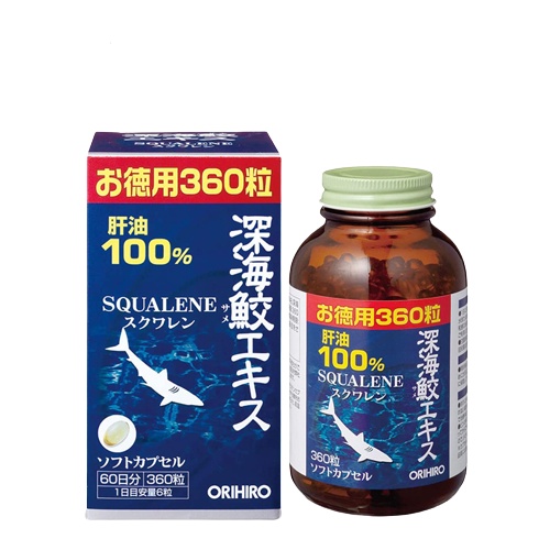 Viên Uống Sụn Vi Cá Mập Orihiro Squalene 360 viên Nhật Bản