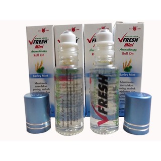Lố 12 chai dầu lăn Vfresh xanh dương 4ml