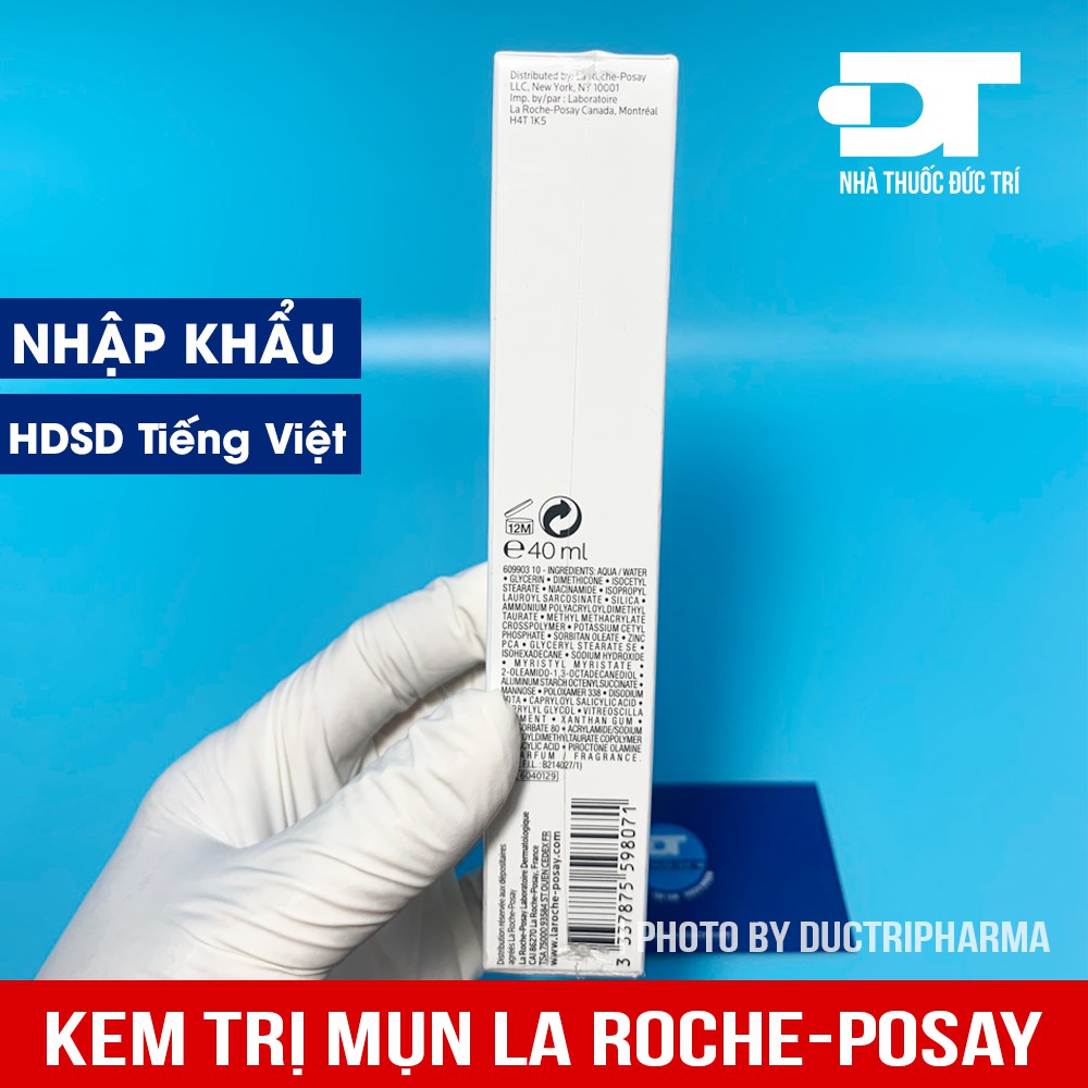 Kem hỗ trợ làm giảm mụn La Roche Posay Effaclar Duo+